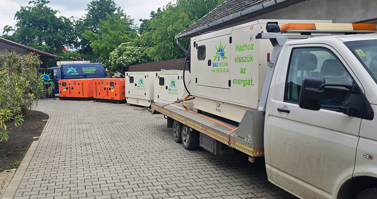 Bali Solar - Aggregátor bérlés